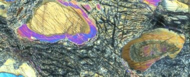 A Small Part Of The Core Sample Seen Through A Petrographic Microscope. (johan Lissenberg)