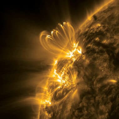 An Active Region On The Sun, As Seen In Extreme Ultraviolet Light By Nasa's Solar Dynamics Observatory Spacecraft. Credit Nasasdo.