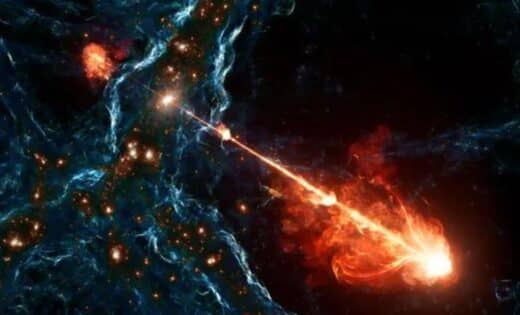 Colossal Black Hole Jets Stretch Across The Cosmos, Spanning 23 Million Light Years