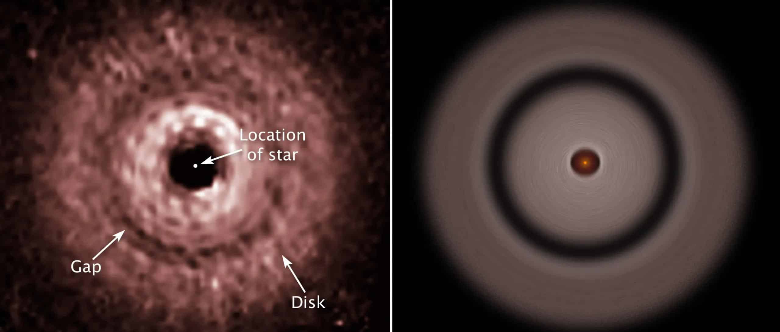 Hubble And Illustration Tw Hydrae