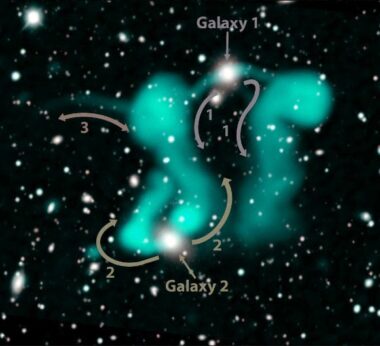 Spewed By Black Holes Ghostly Clouds Of Electrons Detected Surrounding Distant Galaxies