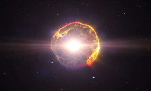Study Suggests Nearby Supernovae May Have Influenced Life On Earth. Image credit: ESA / Hubble / L. Calcada / NASA’s Goddard Space Flight Center.